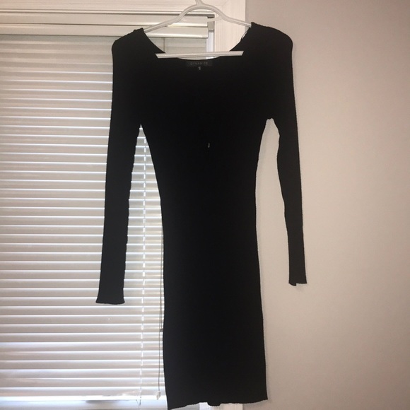 Tie up detail sweater dress - Picture 4 of 4